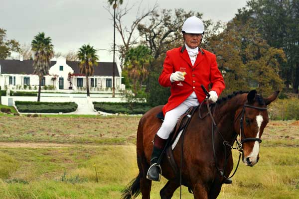 Fox hunting staff member before a hunt